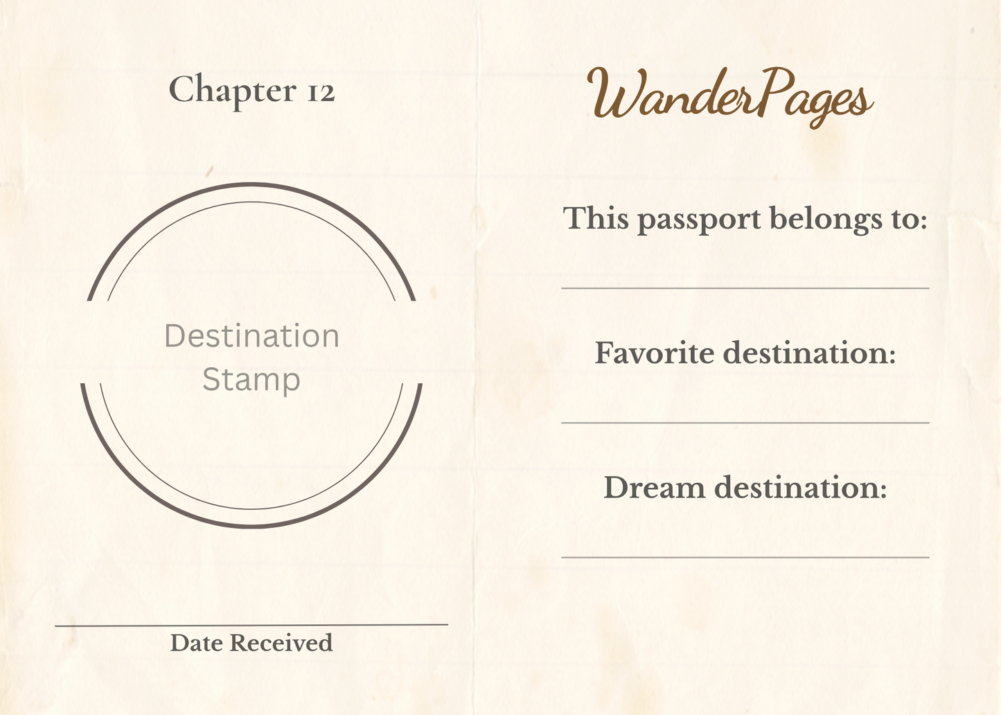 Wander Pages Mail Club