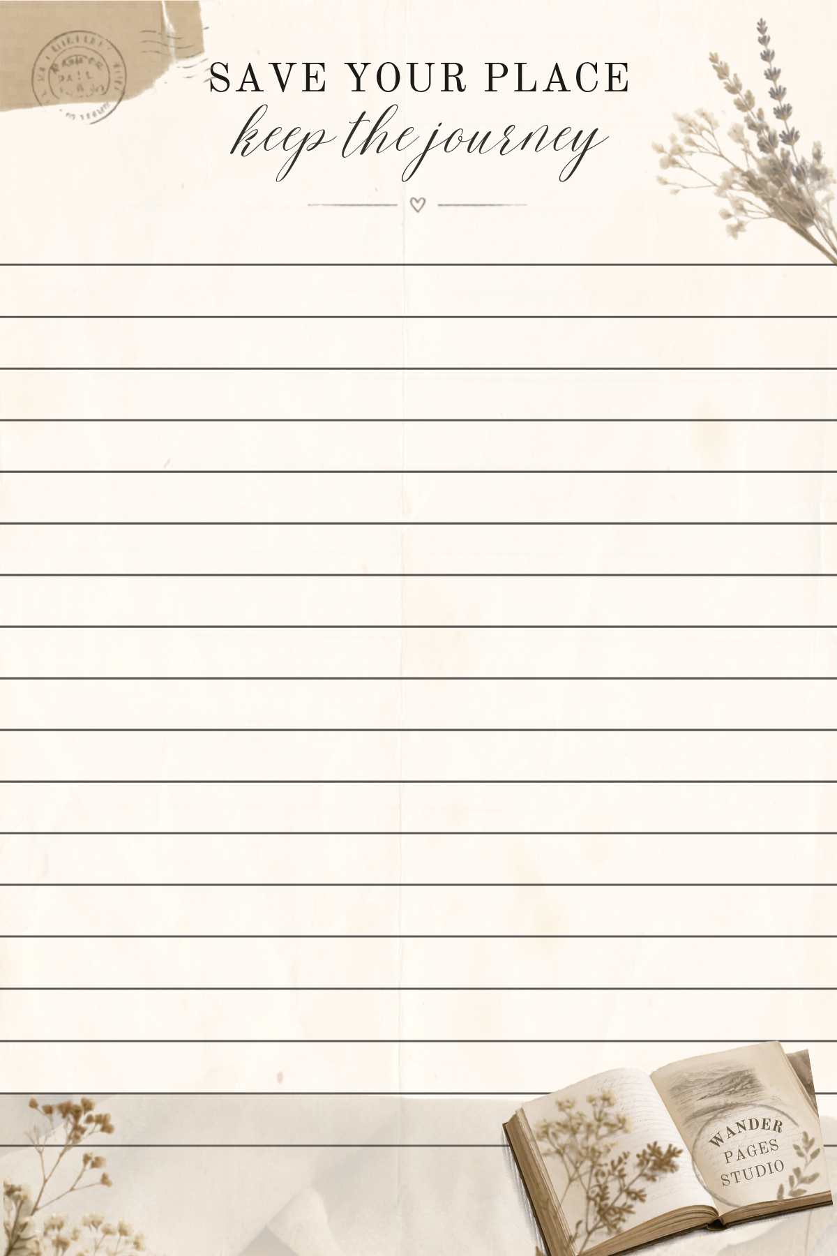 Save Your Place Notepad