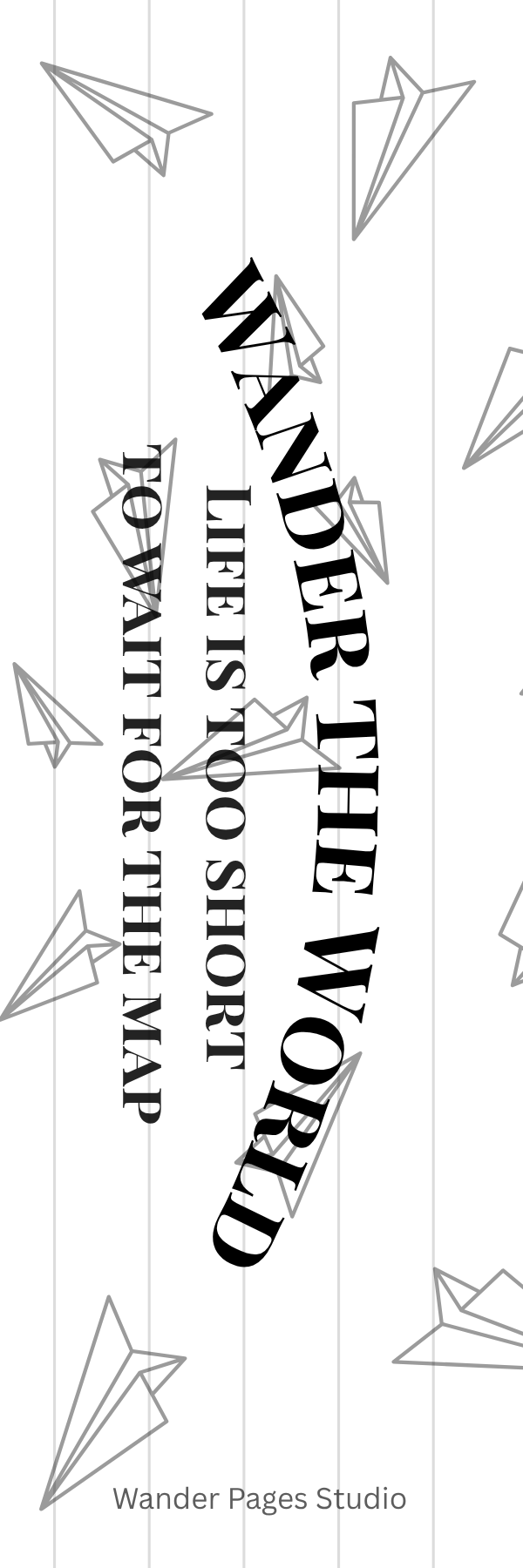 Wander the World Bookmark