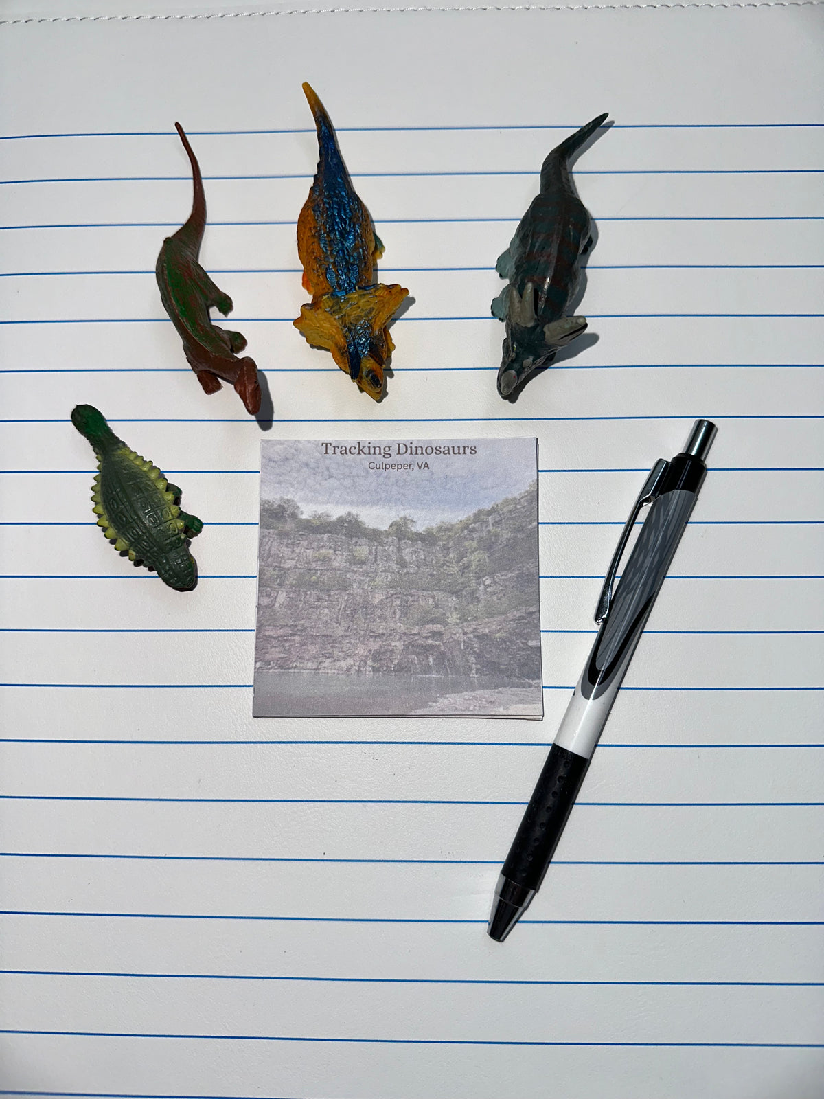 Tracking Dinosaurs Mini Notepad