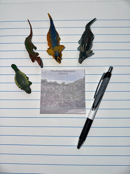 Tracking Dinosaurs Mini Notepad