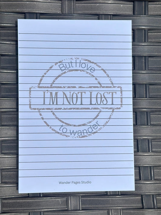 I'm Not Lost Notepad