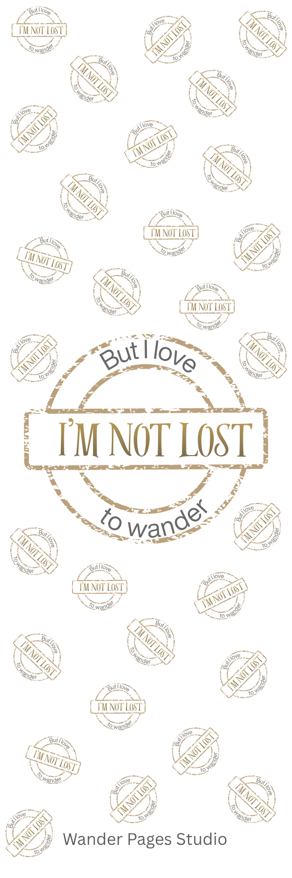 I'm Not Lost Bookmark