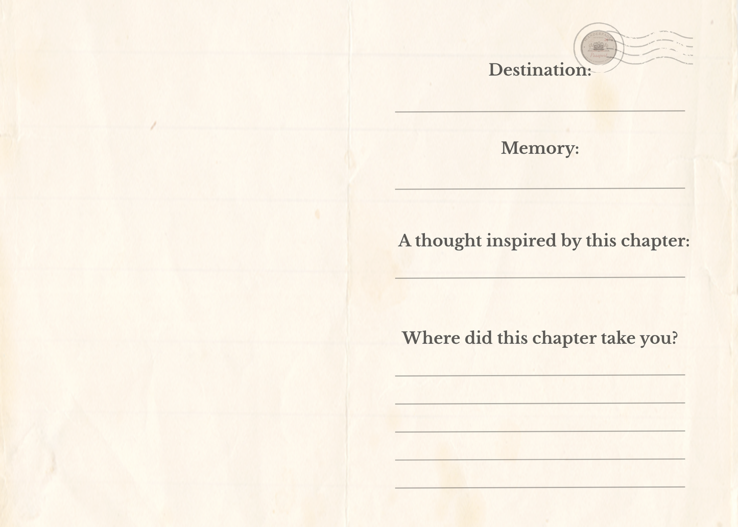 Wander Pages Mail Club