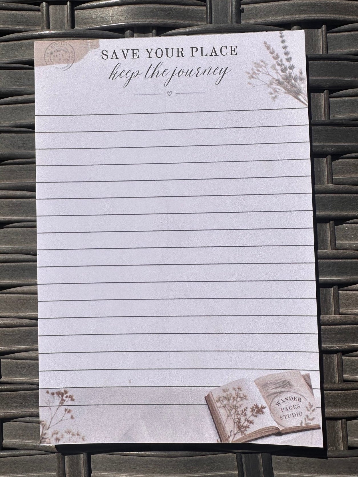 Save Your Place Notepad